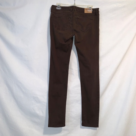 Hollister Women Skinny Stretch Jeans Brown Size 7 W 28 - Picture 6 of 11